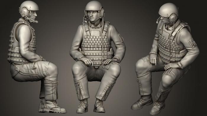 Military figurines (STKW_0249) 3D model for CNC machine